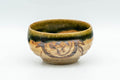 Tezumi — Japanese Teacups - Set of 4 Oribe-yaki Guinomi - 35ml — three-quarter view