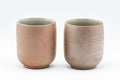 Japanese Teacups - Pair of Decorated Shigaraki-yaki Yunomi - 200ml - Tezumi