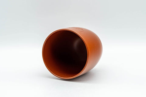 Tezumi — Japanese Teacup - Floral Plum-blossom Engraved Tokoname-yaki Yunomi - 120ml — three-quarter view
