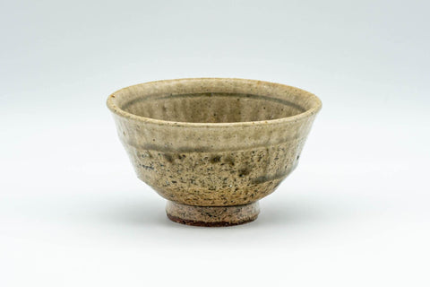 Tezumi — Japanese Teacup - Dark Green Drip-glazed Yunomi - 120ml — front view
