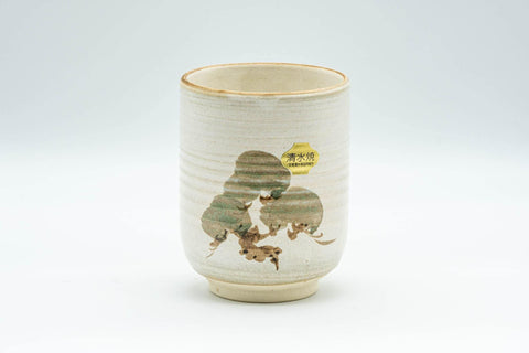 Tezumi — Japanese Teacup - Large Tsutsu-gata Kiyomizu-yaki Yunomi - 230ml — front view
