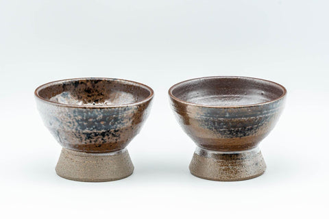 Tezumi — Japanese Teacups - Pair of Sori-gata Guinomi  - 30ml — front view