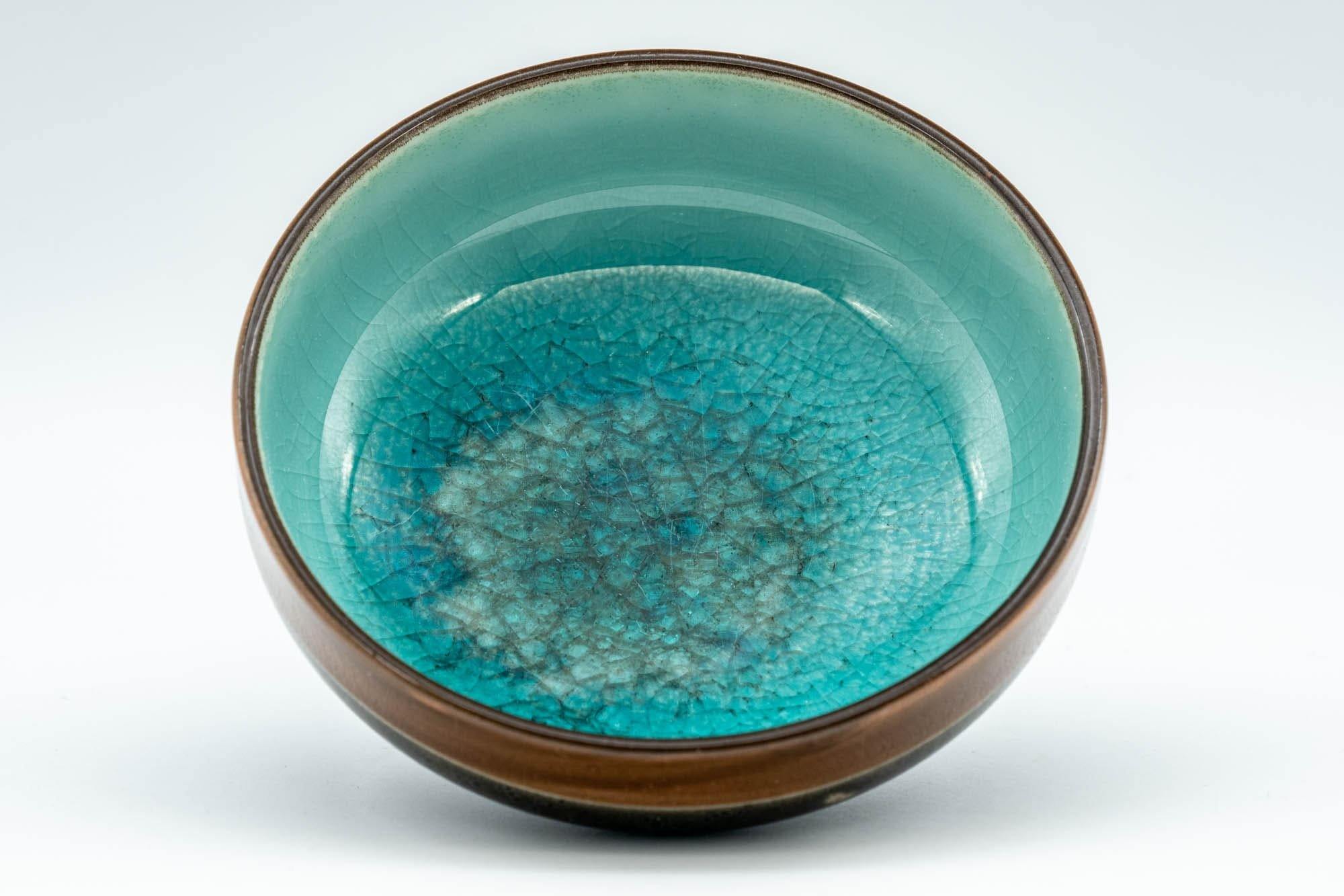 Japanese Teacups - Set of 5 Turquoise Glaze Porcelain Guinomi - 50ml - Tezumi