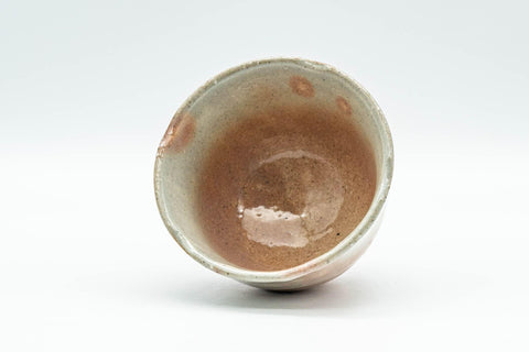 Tezumi — Japanese Teacup - Gohonte Wabi-sabi Hagi-yaki Yunomi - 100ml — three-quarter view