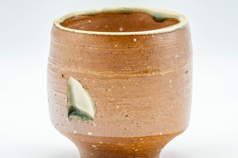 Japanese Teacup - Green Glazed Bizen-yaki Yunomi - 140ml
