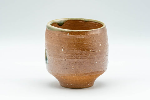 Japanese Teacup - Green Glazed Bizen-yaki Yunomi - 140ml