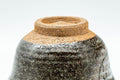 Tezumi — Japanese Teacup - Grey Soaring Bird Yunomi - 80ml — inverted showing the foot ring