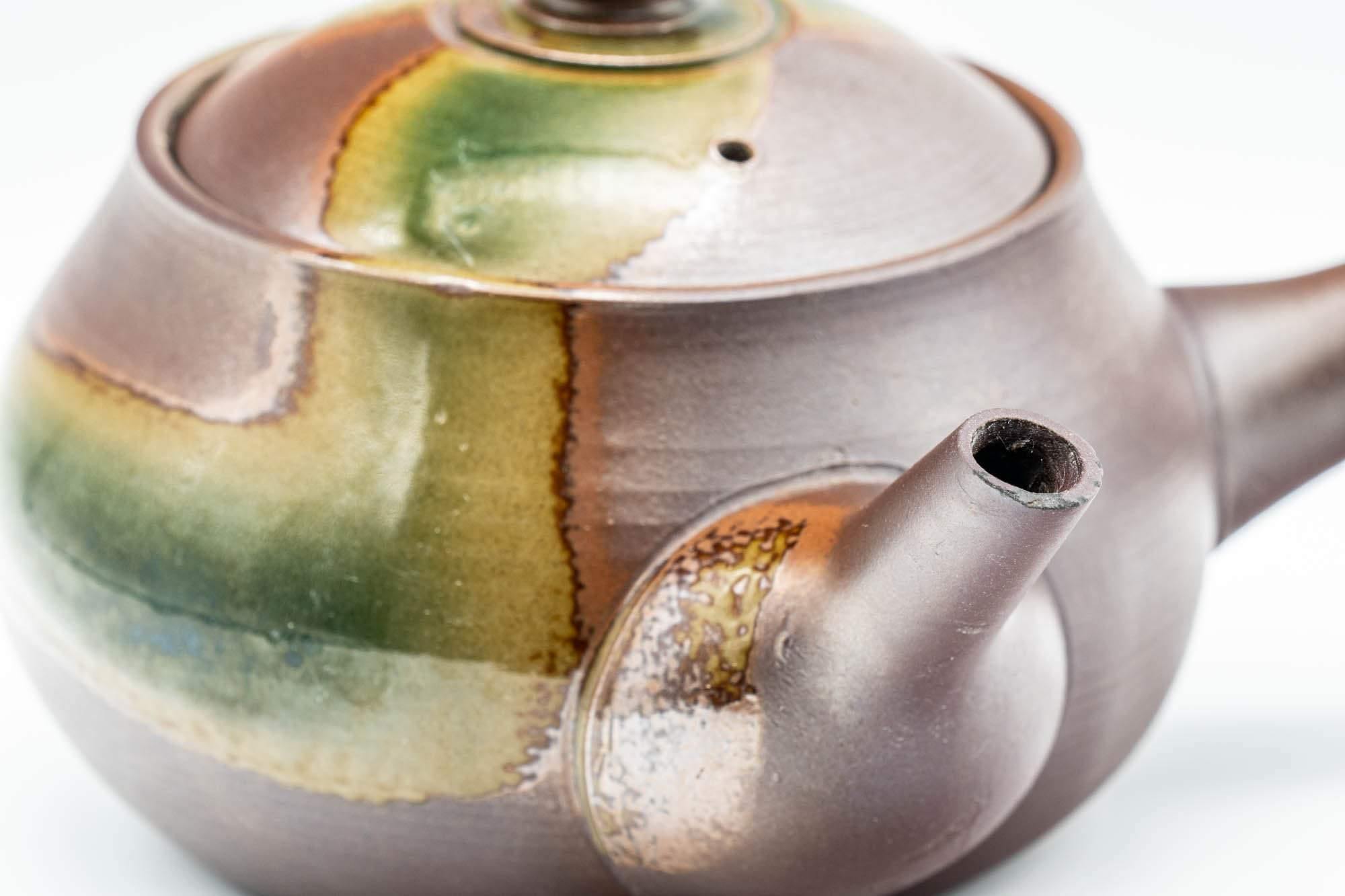 Japanese Kyusu - Ash Glazed Banko-Yaki Teapot - 275ml - Tezumi