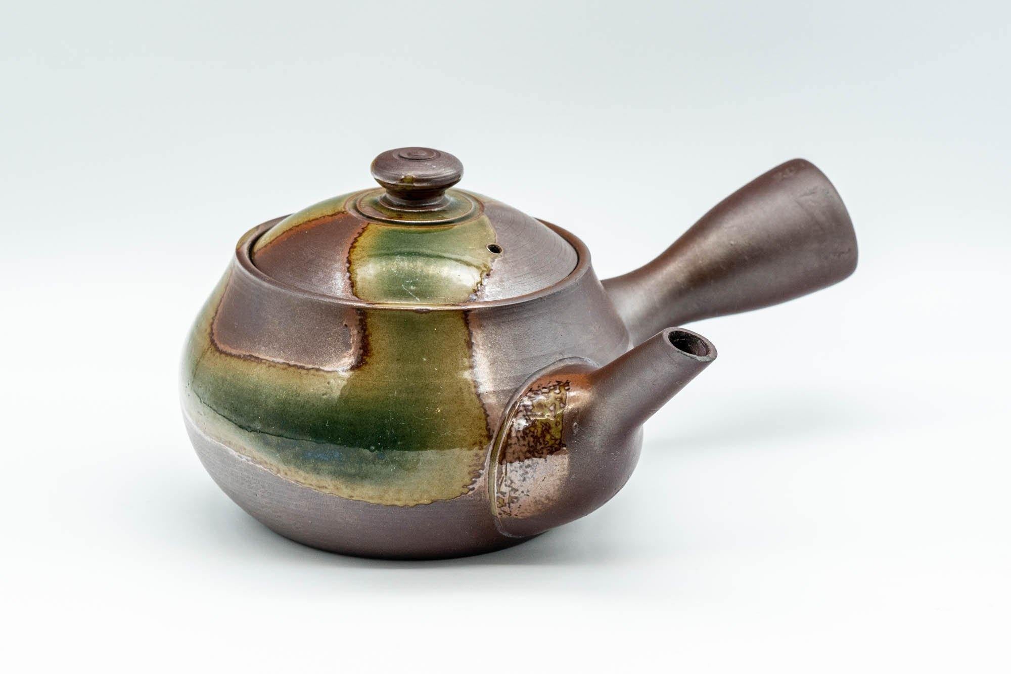 Japanese Kyusu - Ash Glazed Banko-Yaki Teapot - 275ml - Tezumi