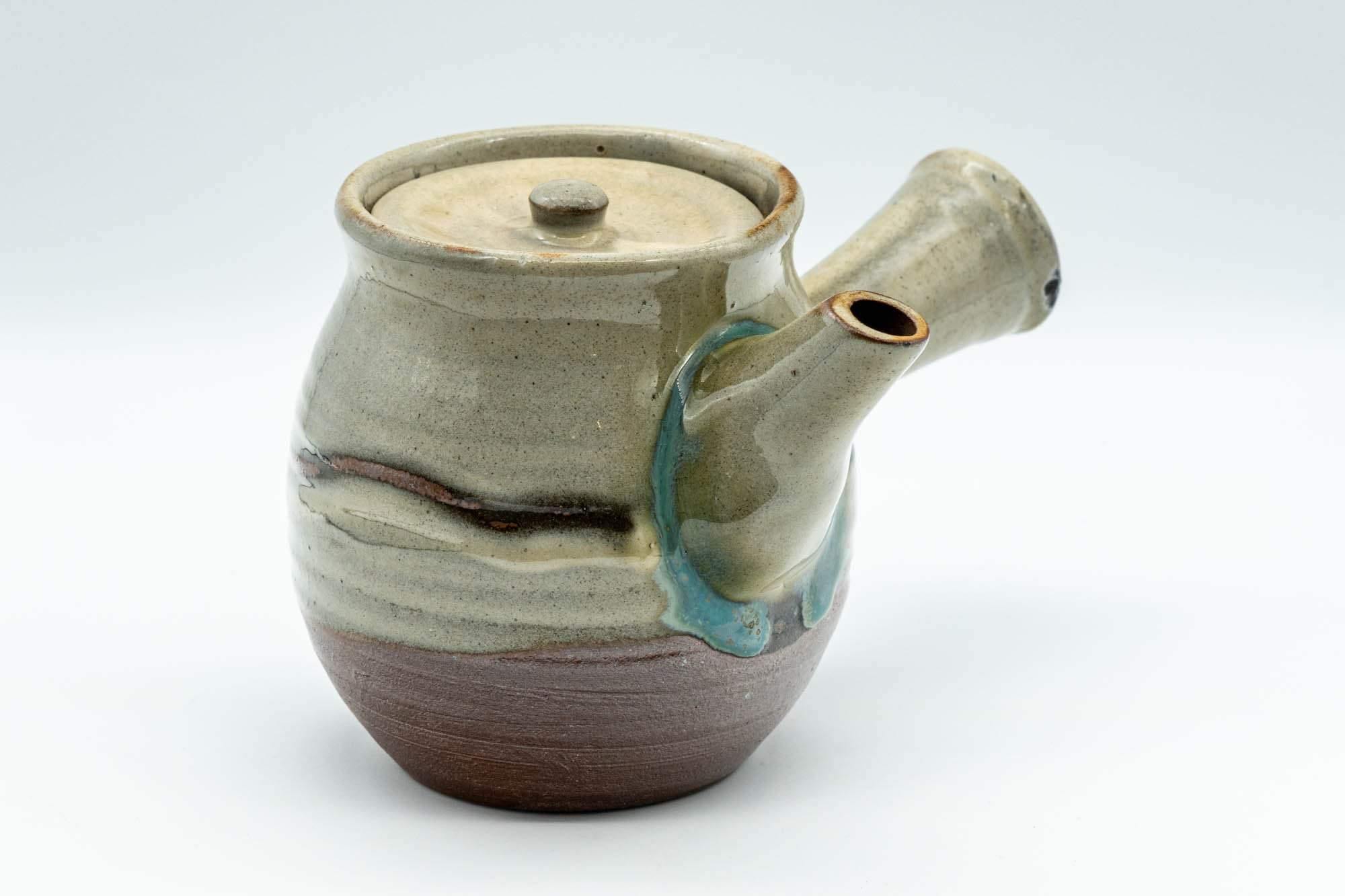 Japanese Kyusu - Vibrant Teal Glazed Do-ake Teapot - 200ml - Tezumi