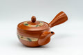 Japanese Kyusu - Autumn Leaves Striped Tokoname-yaki Teapot - 175ml - Tezumi
