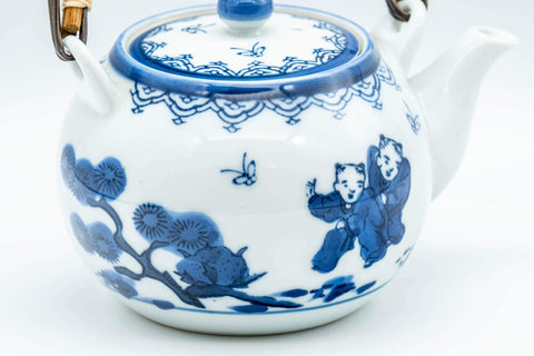 Japanese Dobin - White Porcelain Arita-yaki Debeso Teapot - 250ml - Tezumi