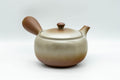 Tezumi — Japanese Kyusu - Large Brown Obi-ami 360 Filter Teapot - 550ml — top-down view of the lid