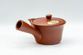 Tezumi — Japanese Kyusu - Small Houhin-style Tokoname-yaki Teapot - 175ml — top-down view of the lid