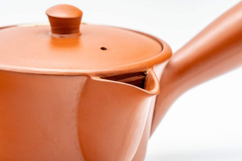 Tezumi — Japanese Kyusu - Small Houhin-style Tokoname-yaki Teapot - 175ml — closeup of the base