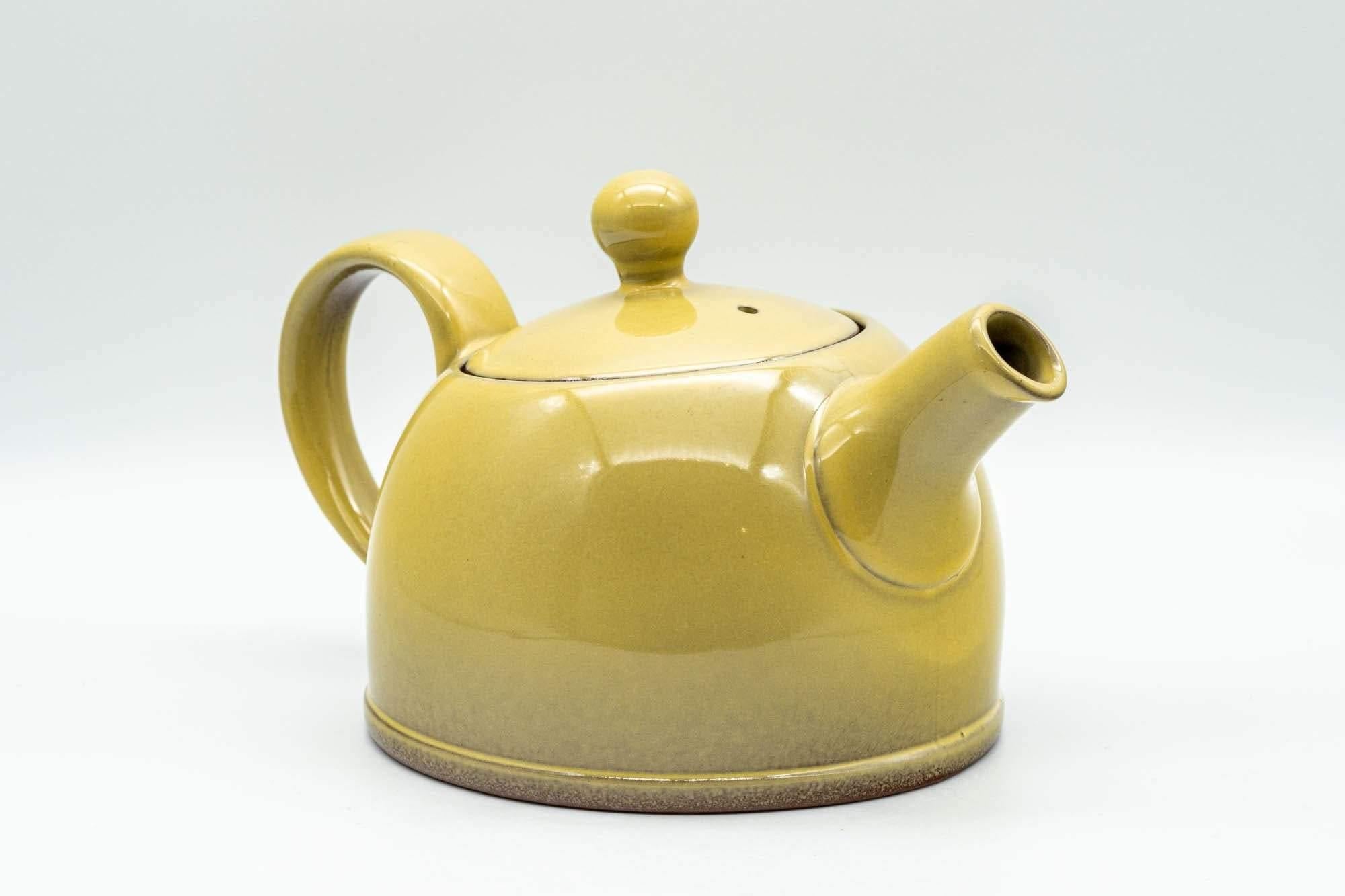 Japanese Kyusu - Yellow Ushirode Back-Handle Teapot - 350ml - Tezumi