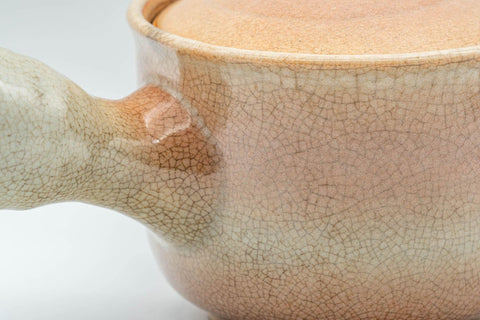 Japanese Kyusu - 椿秀窯 Tsubakihide Kiln Hagi-yaki Do-ake Teapot - 290ml - Tezumi