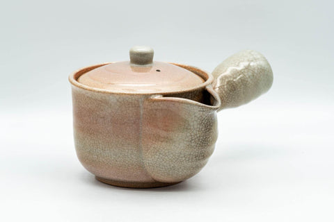 Japanese Kyusu - 椿秀窯 Tsubakihide Kiln Hagi-yaki Do-ake Teapot - 290ml - Tezumi