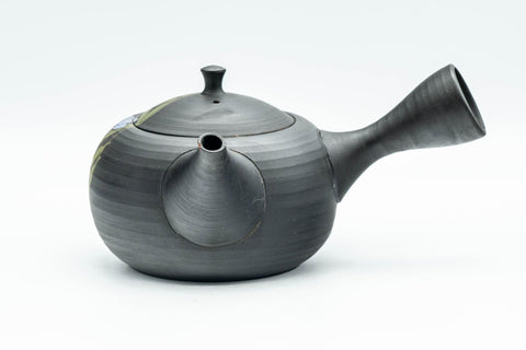 Japanese Kyusu - 玉光 Gyokko Floral Tokoname-yaki Sasame Teapot - 275ml - Tezumi