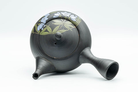 Japanese Kyusu - 玉光 Gyokko Floral Tokoname-yaki Sasame Teapot - 275ml - Tezumi