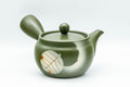 Tezumi — Japanese Kyusu - Green Ryokudei Tokoname-yaki Teapot - 325ml — three-quarter view