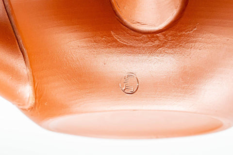 Japanese Kyusu - Engraved Collared Tokoname-yaki Teapot - 275ml - Tezumi