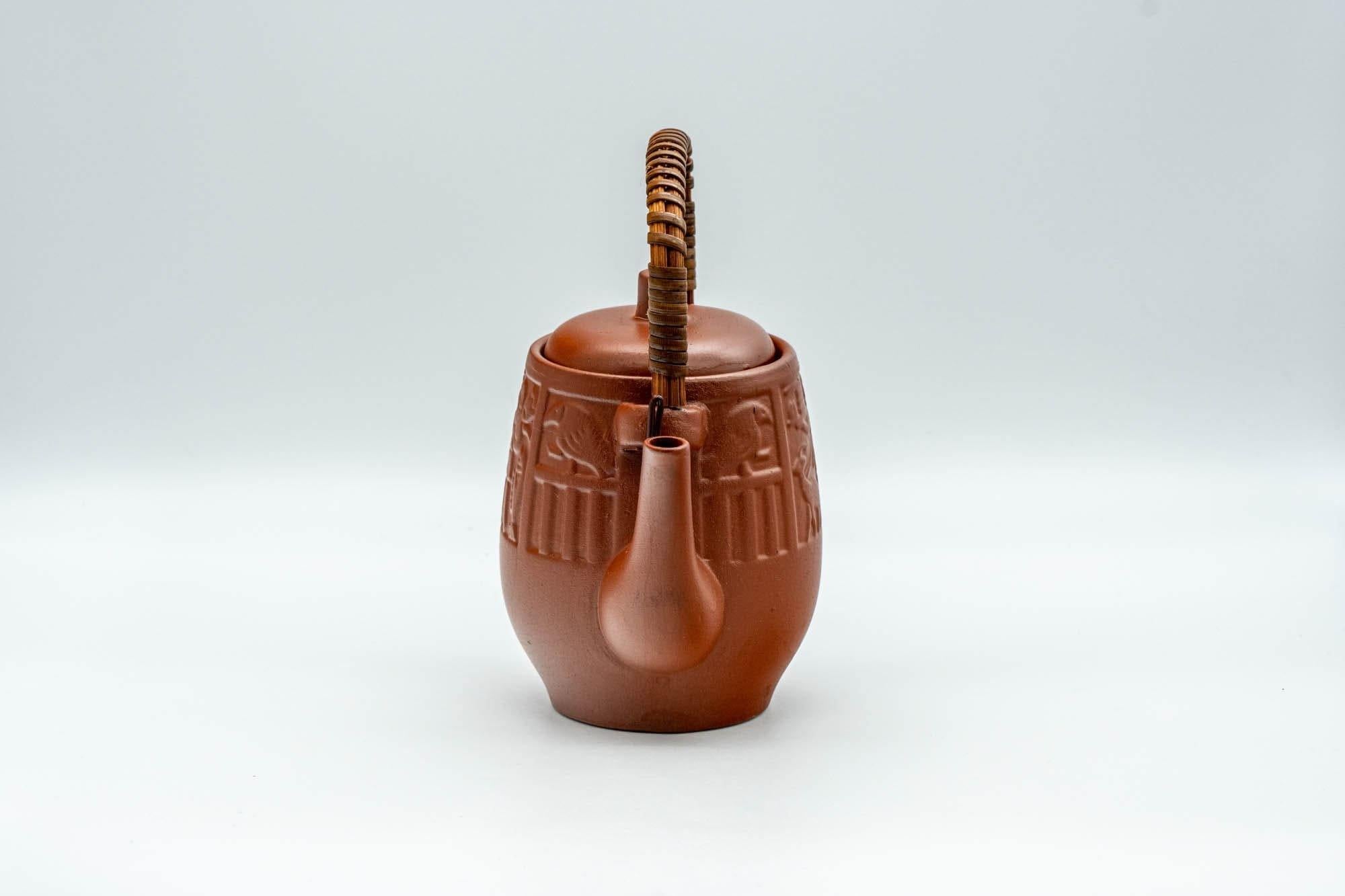 Japanese Dobin - Engraved Egyptian Decorations Tokoname-yaki Teapot - 220ml - Tezumi