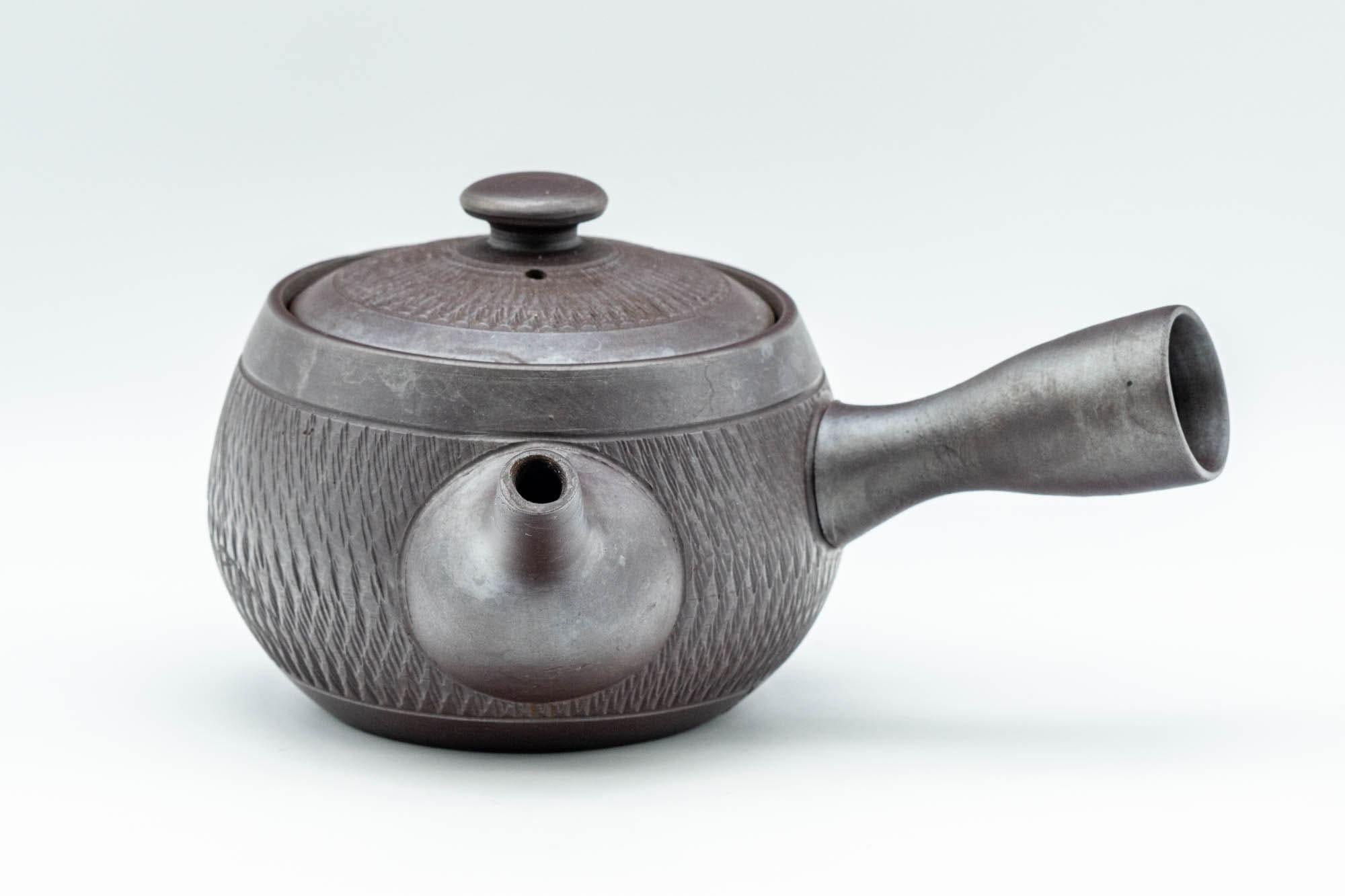 Japanese Kyusu - Engraved Banko-yaki Obi-ami 360 Strainer Teapot - 250ml - Tezumi