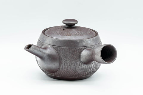 Japanese Kyusu - Engraved Banko-yaki Obi-ami 360 Strainer Teapot - 250ml - Tezumi