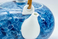 Japanese Dobin - Blue Floral Porcelain Arita-yaki Teapot - 500ml - Tezumi