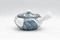 Japanese Kyusu - Porcelain Swirl Debeso Teapot - 280ml - side view from the spout