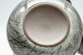 Japanese Tea Set - Yokoishi Gagyu Musashino Kyusu with 5 Yunomi - closeup of the hakeme brushwork pampas-grass texture