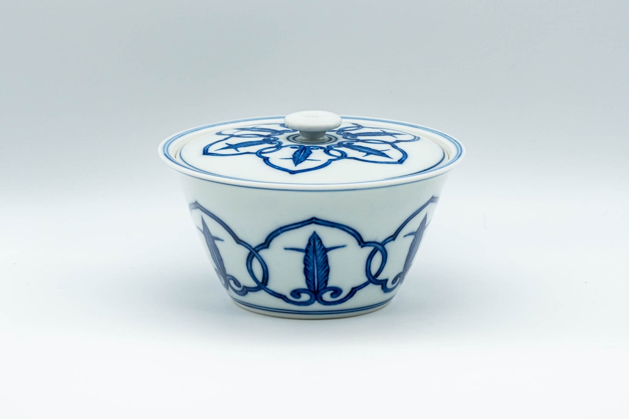 Japanese Tea Set - Arita-yaki Porcelain Debeso Houhin Teapot with 2 Asagao-gata Senchawan Teacups