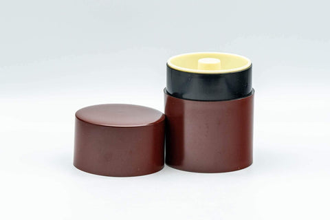 Japanese Chazutsu - Burgundy Red Tea Canister - 100ml - Tezumi