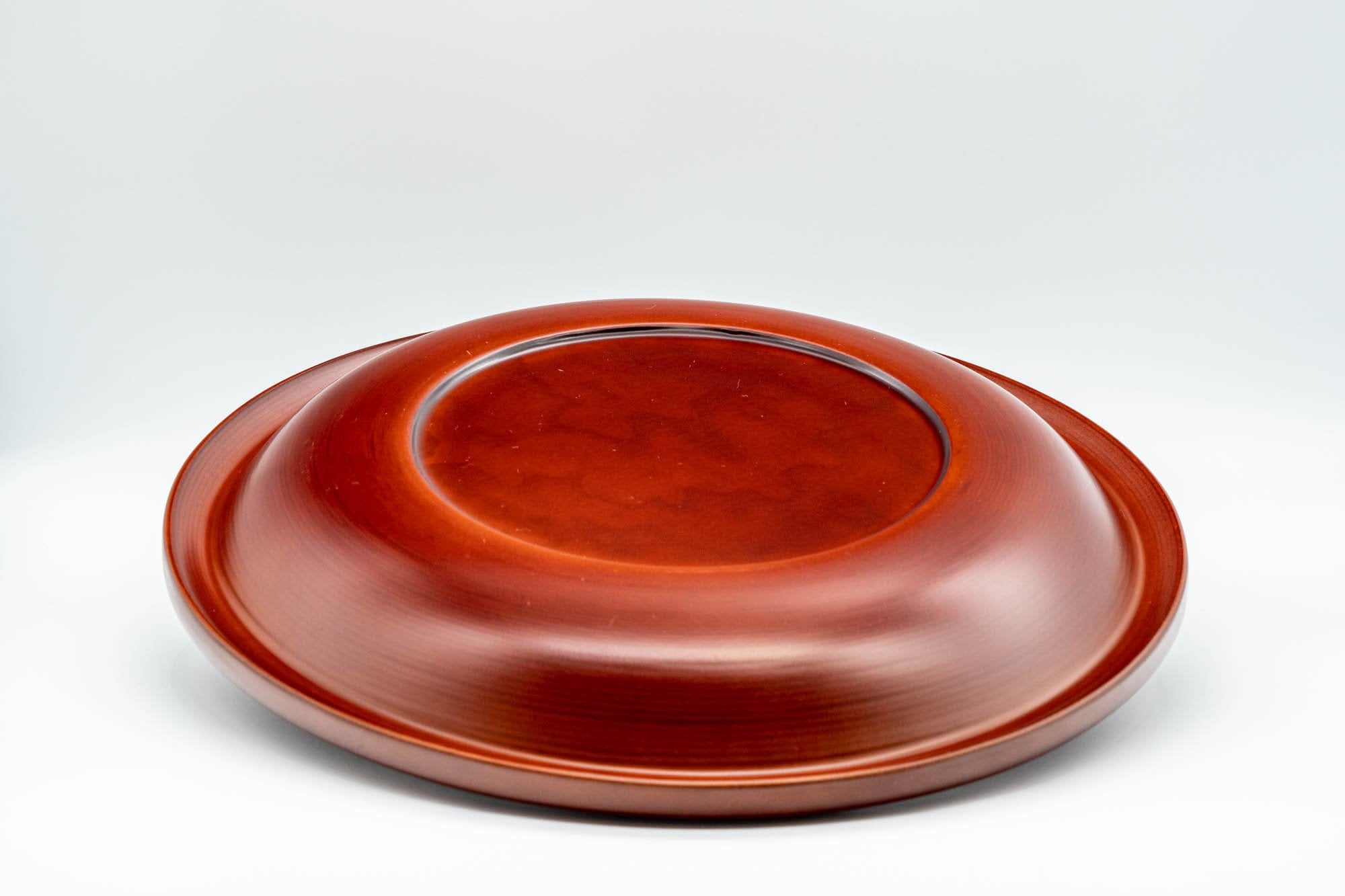 Japanese Kashibachi - Red Lacquer Sweets Tea Tray - Tezumi