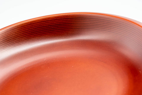 Japanese Kashibachi - Red Lacquer Sweets Tea Tray - Tezumi