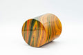 Tezumi — Japanese Chazutsu - Orange Marbled Lacquer Tea Canister - 200ml — side view