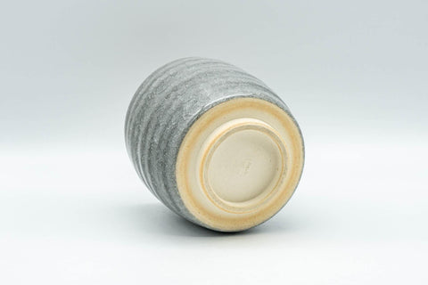 Japanese Teacup - Grey Snowflake Glazed Tsutsu-gata Yunomi - 240ml - Tezumi