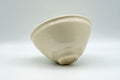 Tezumi — Japanese Matcha Bowl - Teiichi Oketani 定一桶谷 White Shiro Tenmoku Kyo-yaki Chawan - 250ml — top-down view of the interior
