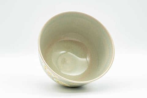 Japanese Matcha Bowl - Flowers and Villagers Kyo-yaki Chawan - 350ml