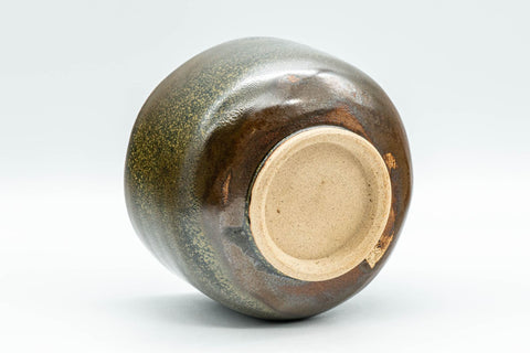 Japanese Matcha Bowl - Gold-flecked Glazed Hantsutsu-gata Chawan - 300ml