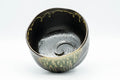 Japanese Matcha Bowl - Green Ash-Glazed Wabi-Sabi Chawan - 350ml - overhead view looking into the interior