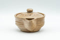 Japanese Houhin - Beige Ribbed Hagi-yaki Handle-less Teapot - 100ml - Tezumi