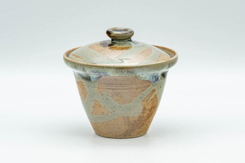 Japanese Shiboridashi - Hare's Fur Drip-Glazed Akogi-yaki Teapot - 90ml - Tezumi