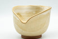 Tezumi — Japanese Katakuchi - Beige White Drip-Glazed Water Cooler - 150ml — closeup of the foot