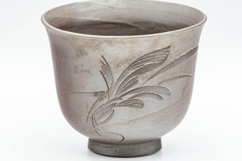 Japanese Teacup - Engraved Banko-yaki Senchawan - 80ml - Tezumi