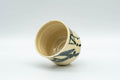 Japanese Teacup - Beige Bamboo Motif Guinomi - 60ml - Tezumi