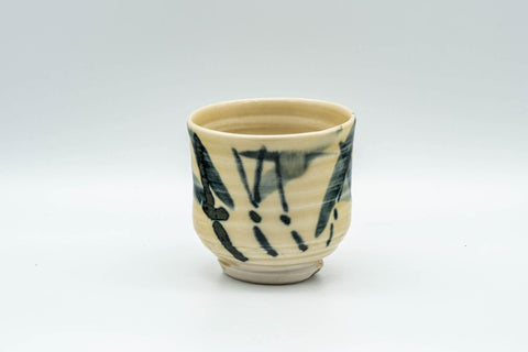 Japanese Teacup - Beige Bamboo Motif Guinomi - 60ml - Tezumi