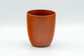 Tezumi — Japanese Teacup - Floral Plum-blossom Engraved Tokoname-yaki Yunomi - 120ml — front view from another angle