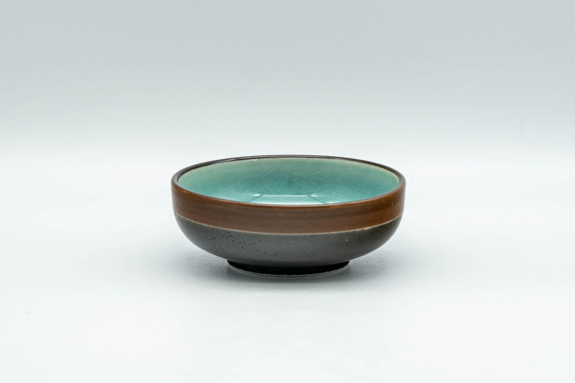 Japanese Teacups - Set of 5 Turquoise Glaze Porcelain Guinomi - 50ml - Tezumi